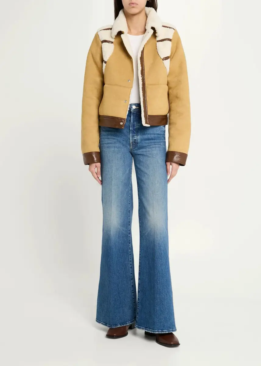 Mother The Tripper Mixed Media Puffer Jacket | Thumbnail 2 Mother The Tripper Mixed Media Puffer Jacket | Thumbnail 2