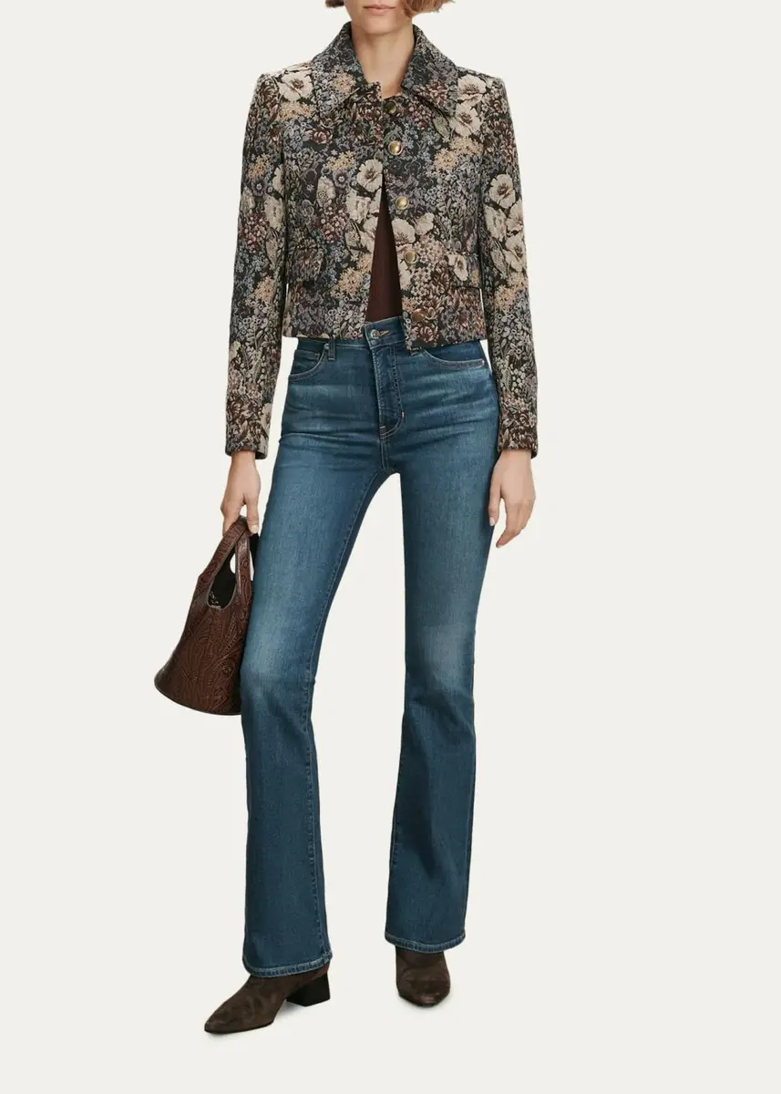 Veronica Beard Mabel Floral Tapestry Brocade Cropped Jacket | Thumbnail 2 Veronica Beard Mabel Floral Tapestry Brocade Cropped Jacket | Thumbnail 2