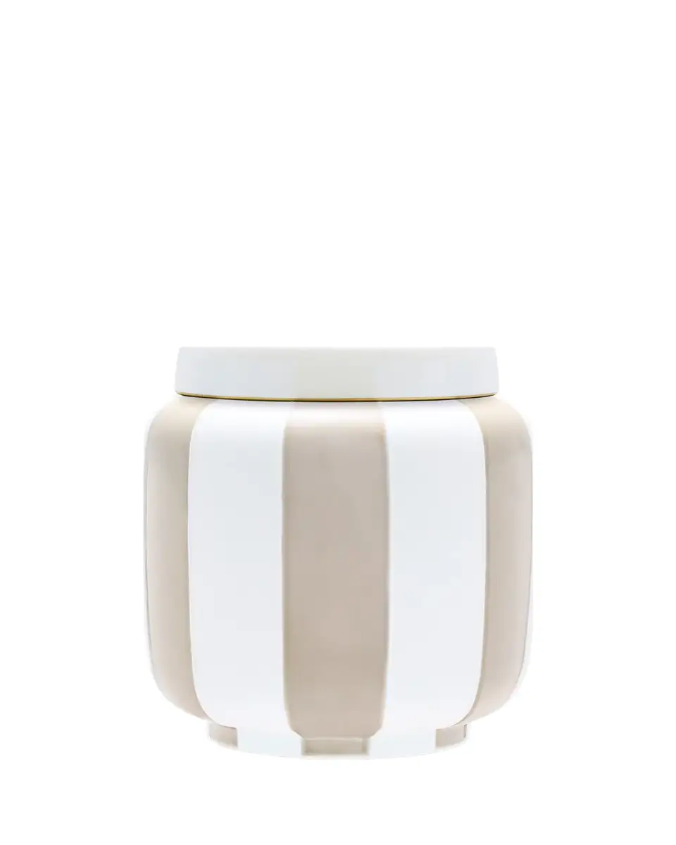 GINORI 1735 Officina Ultra Stripes 7.5" Vase with Lid | Thumbnail 2 GINORI 1735 Officina Ultra Stripes 7.5" Vase with Lid | Thumbnail 2