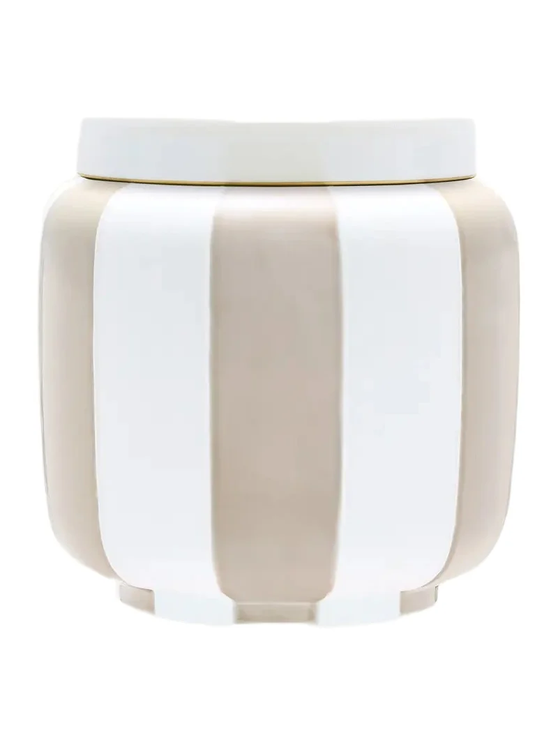 Officina Ultra Stripes 7.5" Vase with Lid