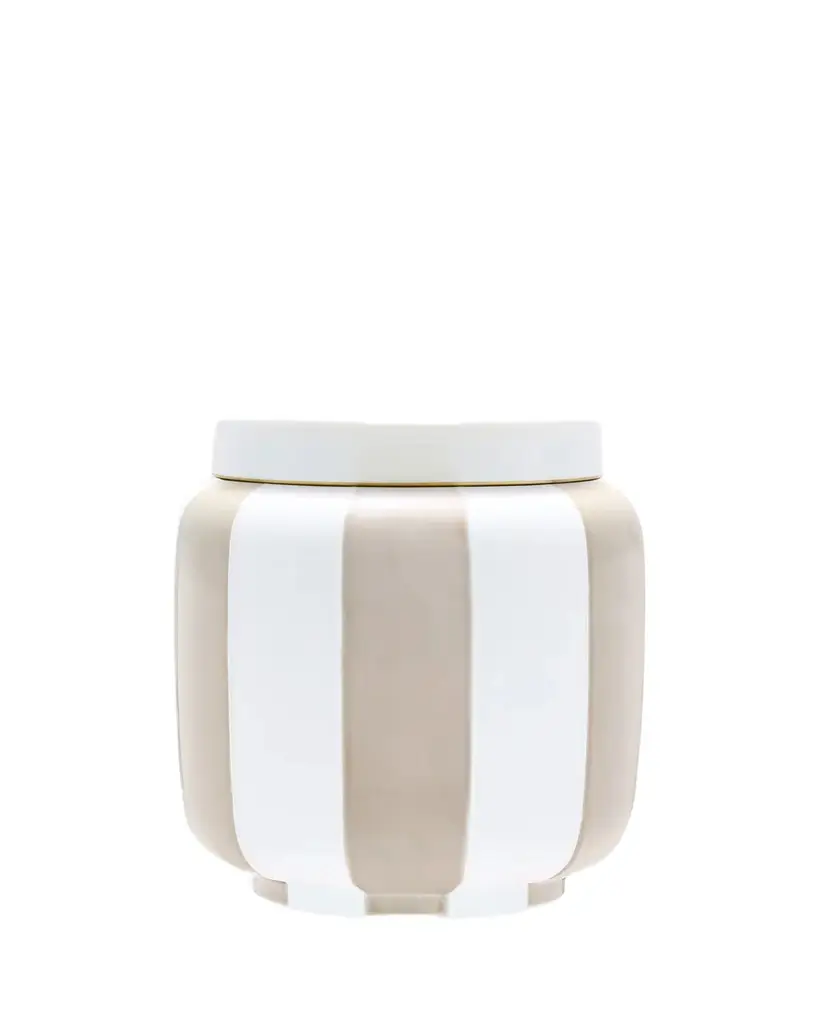 GINORI 1735 Officina Ultra Stripes 7.5" Vase with Lid