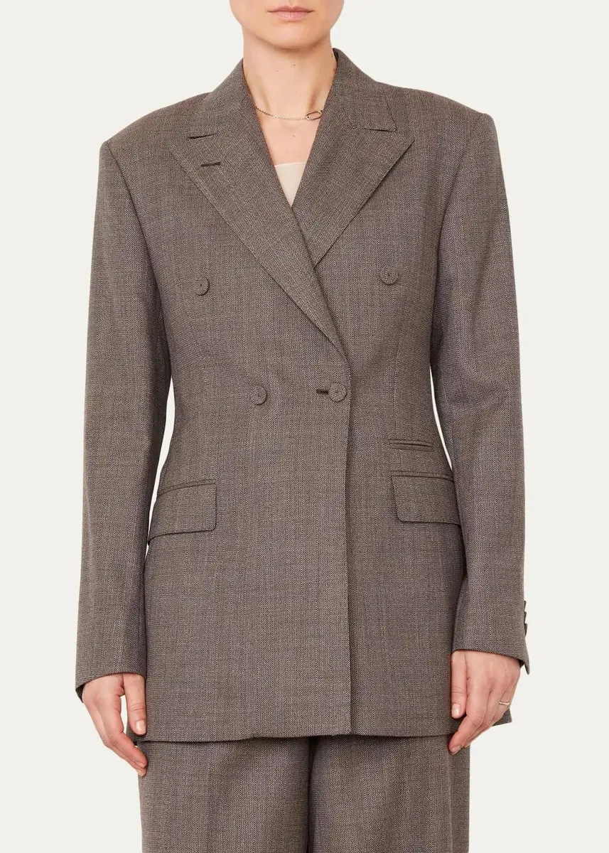 OFFICINE GÉNÉRALE Double-Breasted Virgin Wool Coat | Thumbnail 3 OFFICINE GÉNÉRALE Double-Breasted Virgin Wool Coat | Thumbnail 3