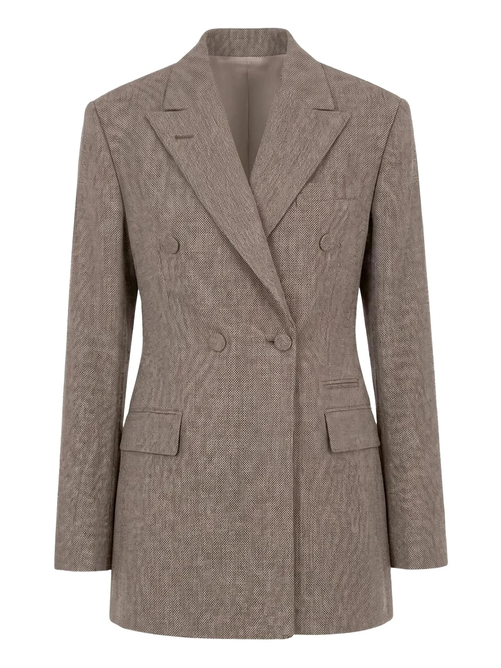 OFFICINE GÉNÉRALE Double-Breasted Virgin Wool Coat