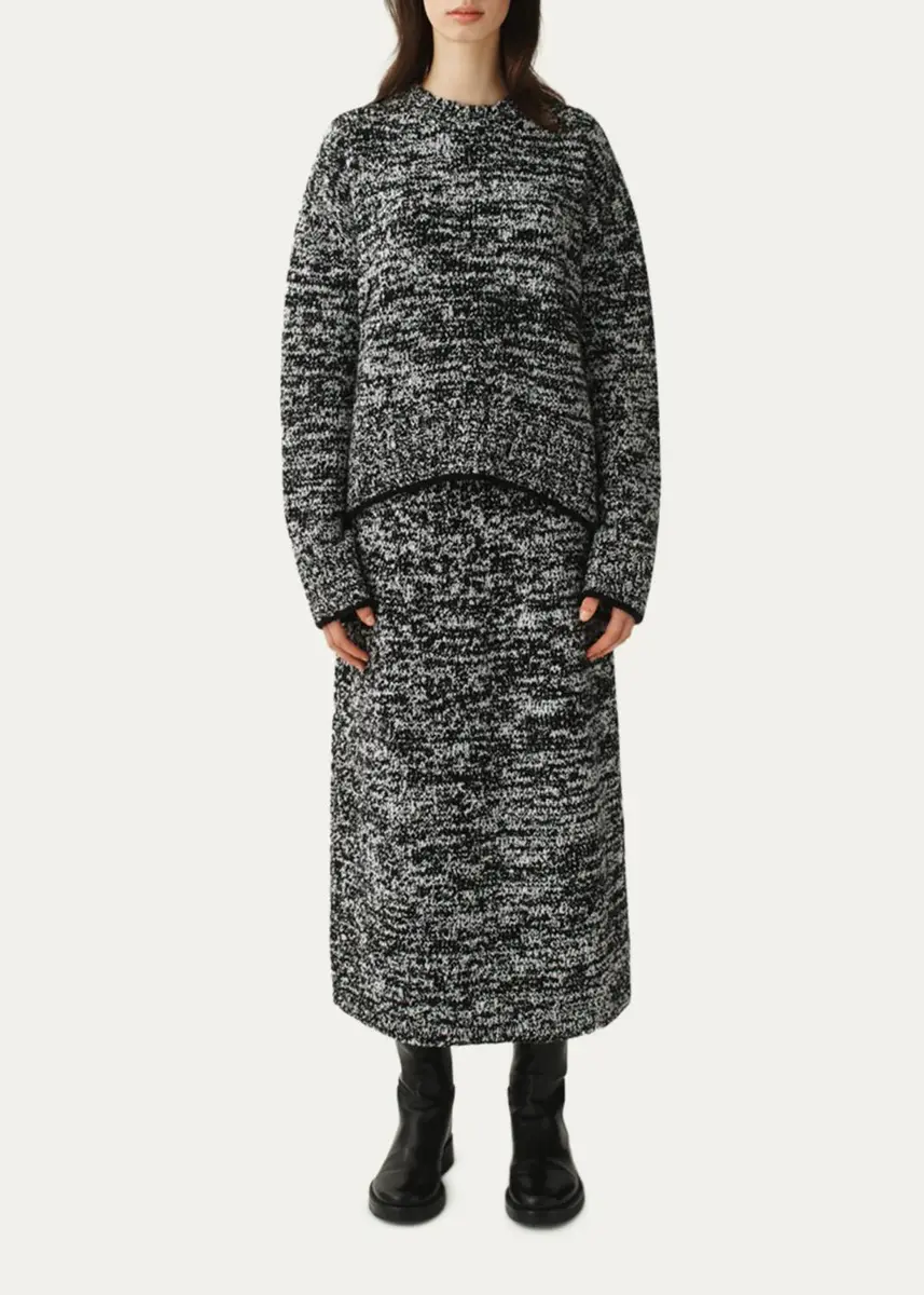 Attersee The Leff Marled Merino Midi Skirt | Thumbnail 2 Attersee The Leff Marled Merino Midi Skirt | Thumbnail 2