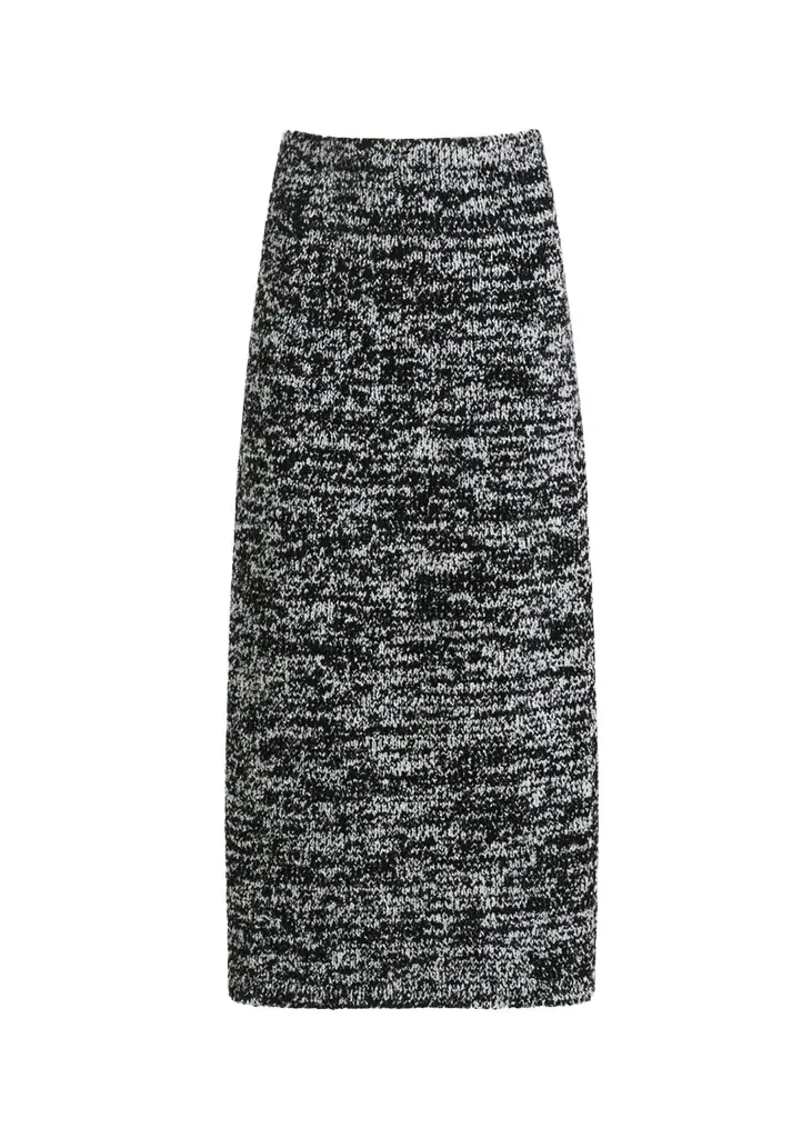 Attersee The Leff Marled Merino Midi Skirt