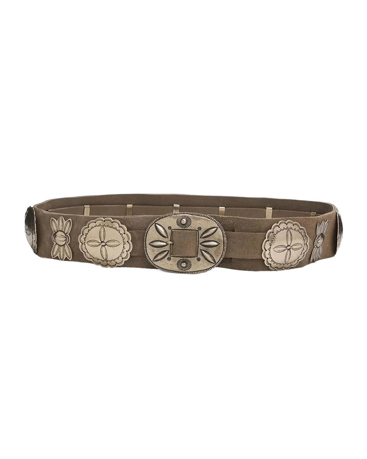 Suede Cast Concho Belt