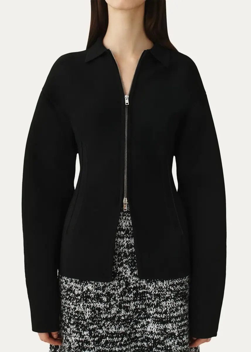 Attersee The Corseted Zip Cardigan | Thumbnail 4 Attersee The Corseted Zip Cardigan | Thumbnail 4