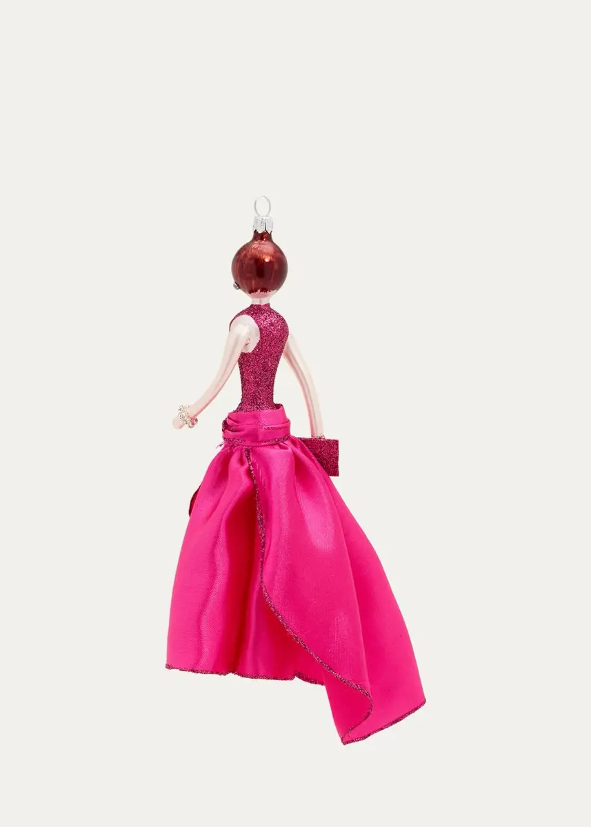 De Carlini Lady In Gown Glass Christmas Ornament | Thumbnail 2 De Carlini Lady In Gown Glass Christmas Ornament | Thumbnail 2