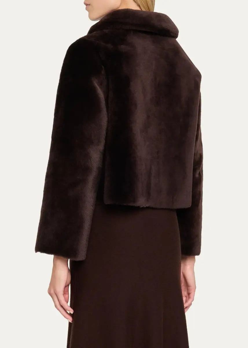 Fleurette Odette Reversible Cropped Shearling Jacket | Thumbnail 3
