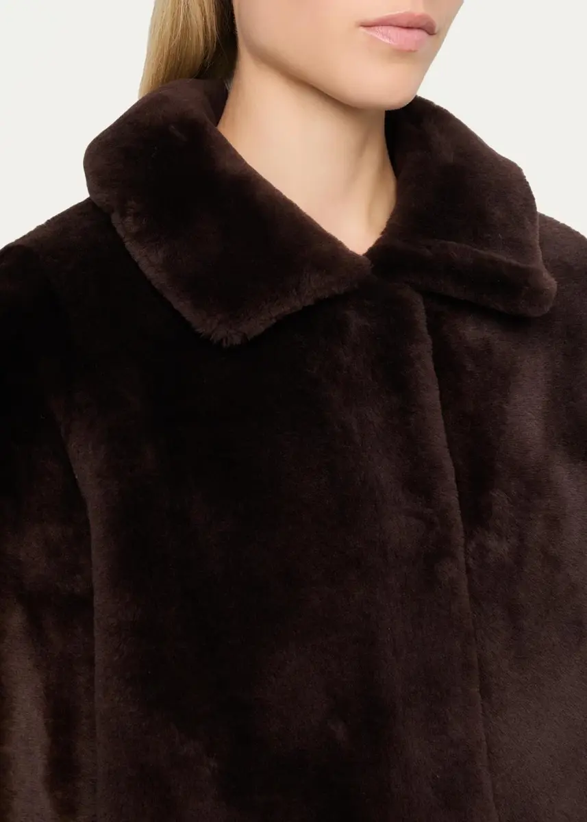 Fleurette Odette Reversible Cropped Shearling Jacket | Thumbnail 5