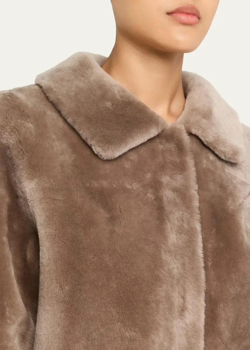 Fleurette Odette Reversible Cropped Shearling Jacket | Thumbnail 9