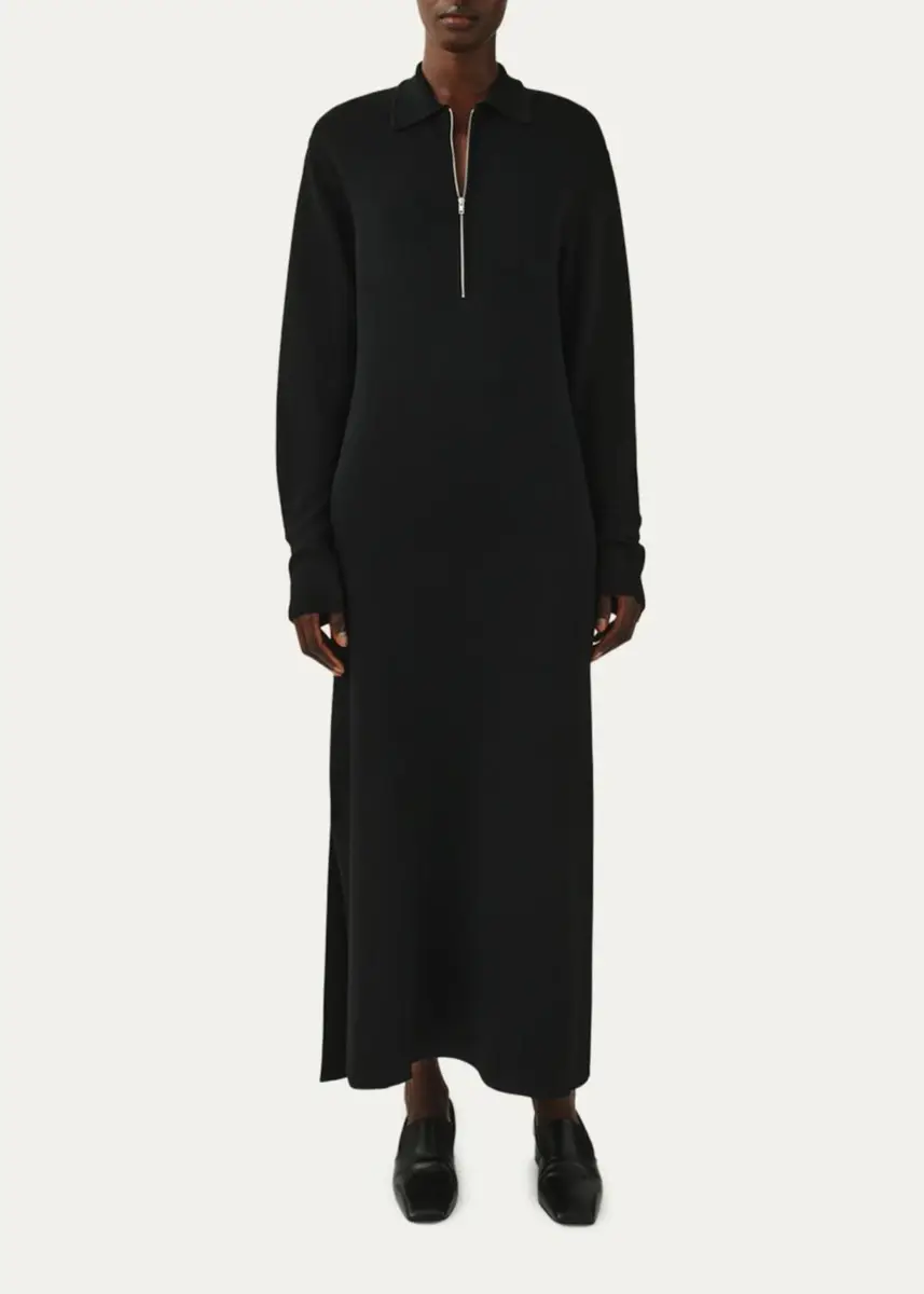 Attersee The Aria Knit Polo Maxi Dress | Thumbnail 2 Attersee The Aria Knit Polo Maxi Dress | Thumbnail 2