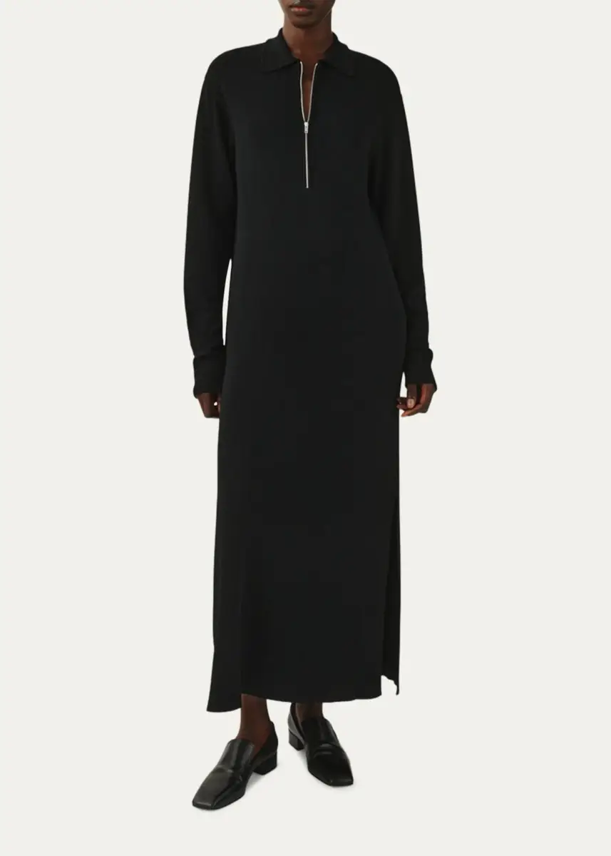 Attersee The Aria Knit Polo Maxi Dress | Thumbnail 3 Attersee The Aria Knit Polo Maxi Dress | Thumbnail 3