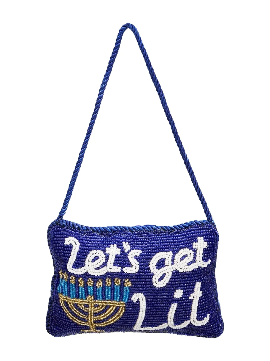 Sudha Pennathur Let's Get Lit Menorah Doorknocker