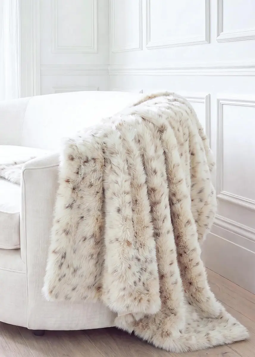 Lyla Grant Faux Lynx Throw, 60" x 72" | Thumbnail 2 Lyla Grant Faux Lynx Throw, 60" x 72" | Thumbnail 2