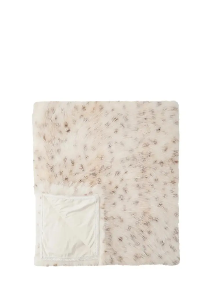Lyla Grant Faux Lynx Throw, 60" x 72"
