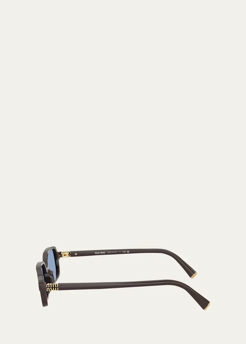 Miu Miu 11Zs Rectangular Sunglasses | Thumbnail 5 Miu Miu 11Zs Rectangular Sunglasses | Thumbnail 5
