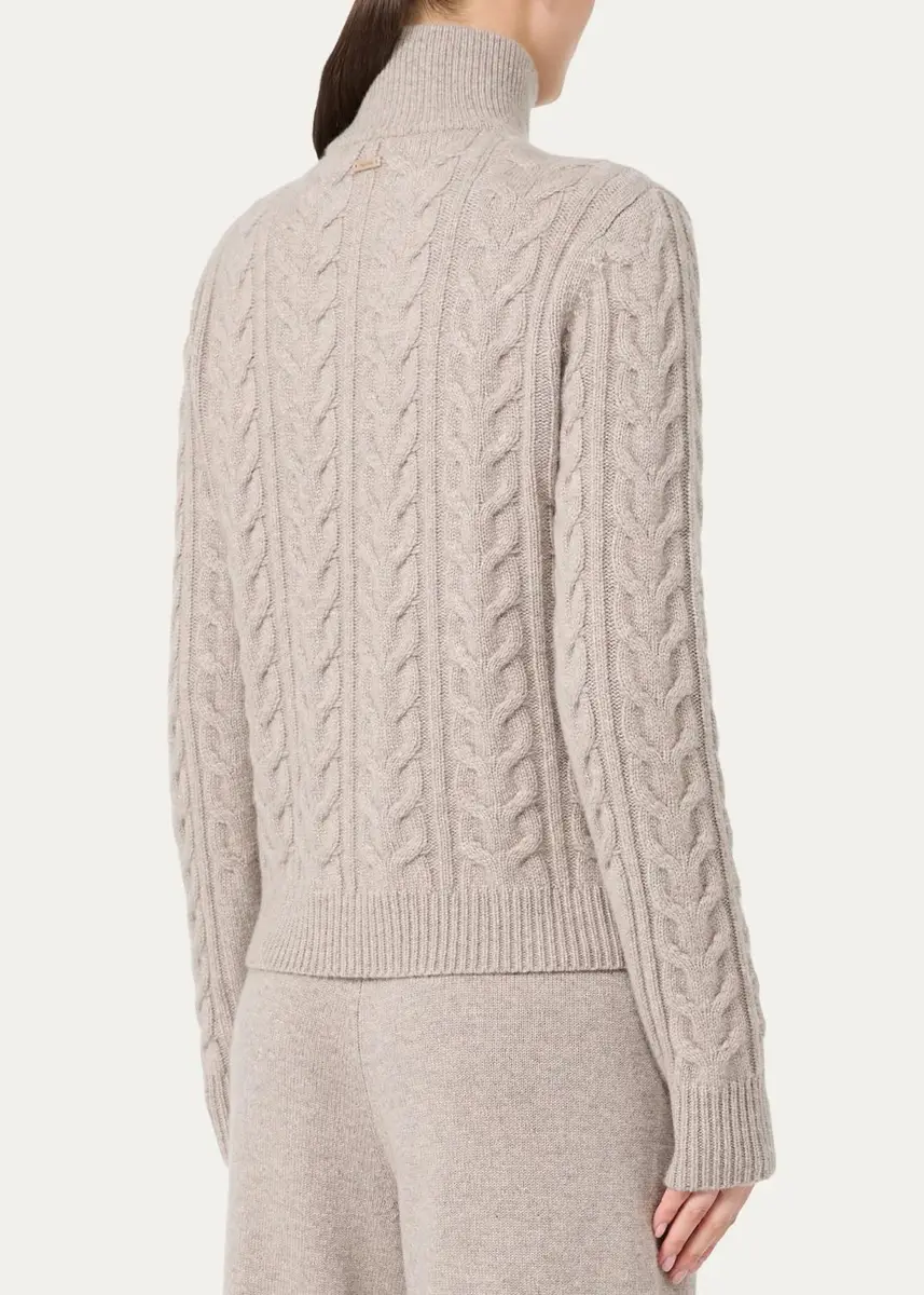 Max Mara Cable-Knit Cashmere Yarn Sweater | Thumbnail 3