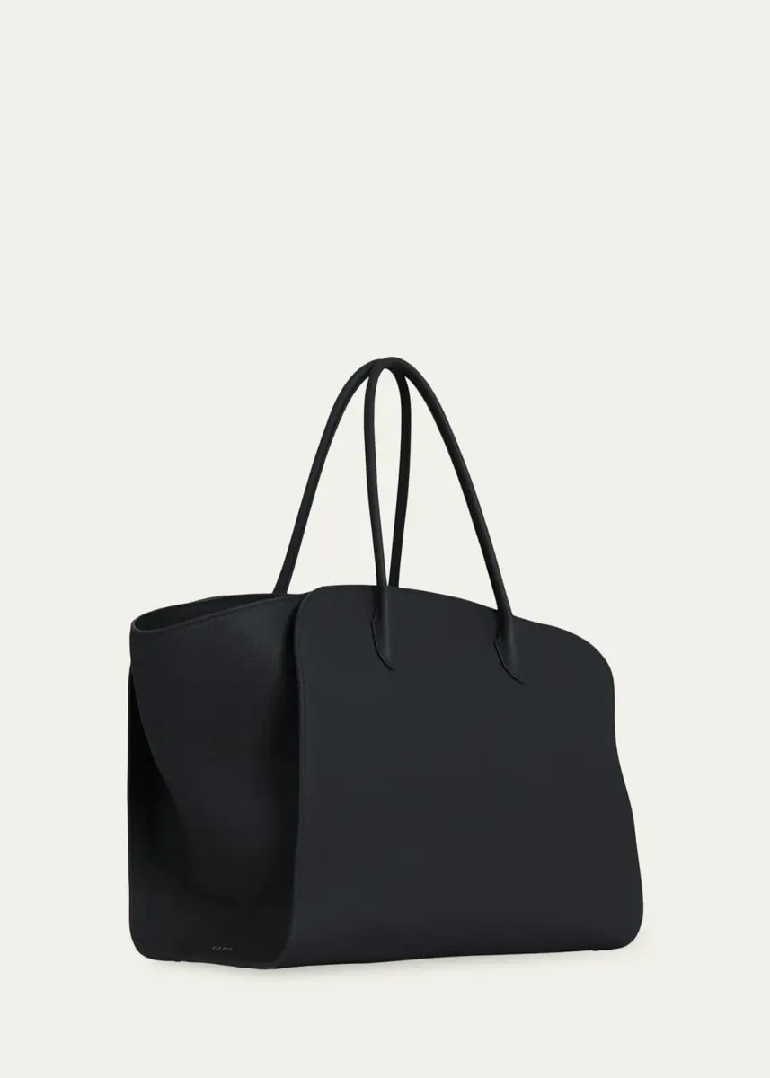 The Row Men's Marlo Saddle Leather Tote Bag | Thumbnail 3