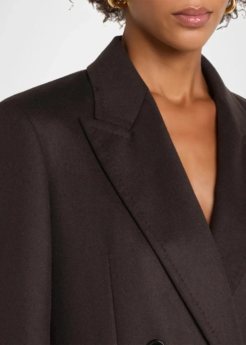Max Mara Olimpia Brushed Wool Double-Breasted Blazer Jacket | Thumbnail 5 Max Mara Olimpia Brushed Wool Double-Breasted Blazer Jacket | Thumbnail 5