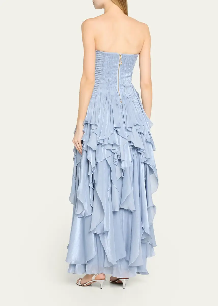 Aje Gleam Strapless Ruffle Gown | Thumbnail 3