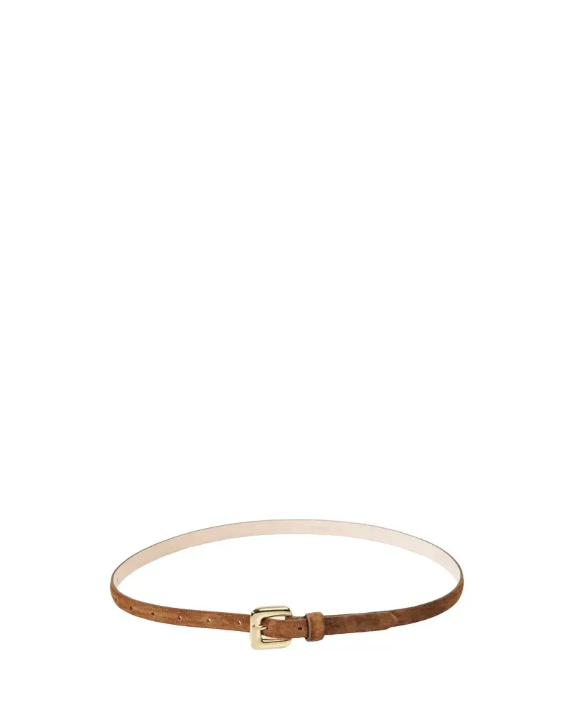 Mara 24K Gold-Plated Suede Belt Mara 24K Gold-Plated Suede Belt