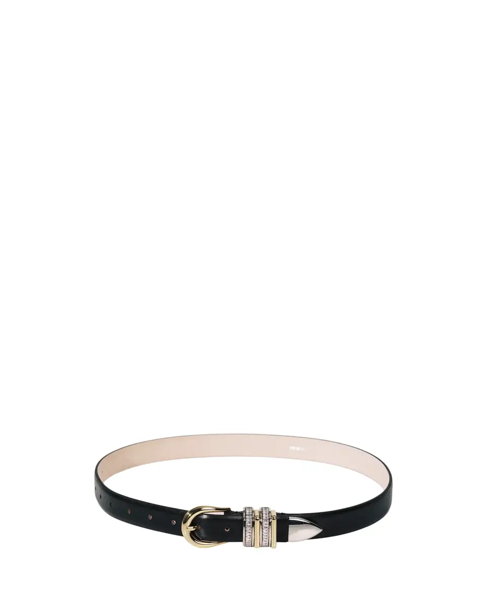 Déhanche Hollyhock Crystal-Embellished Mixed Metal Leather Belt | Thumbnail 2 Déhanche Hollyhock Crystal-Embellished Mixed Metal Leather Belt | Thumbnail 2