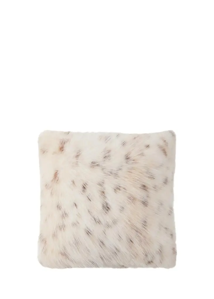 Lyla Grant Faux Lynx Pillow, 20" Square