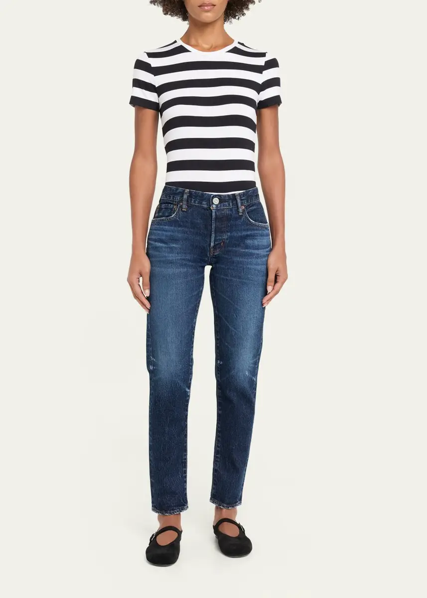 Moussy Vintage Carrol Mid-Rise Tapered Jeans | Thumbnail 2 Moussy Vintage Carrol Mid-Rise Tapered Jeans | Thumbnail 2