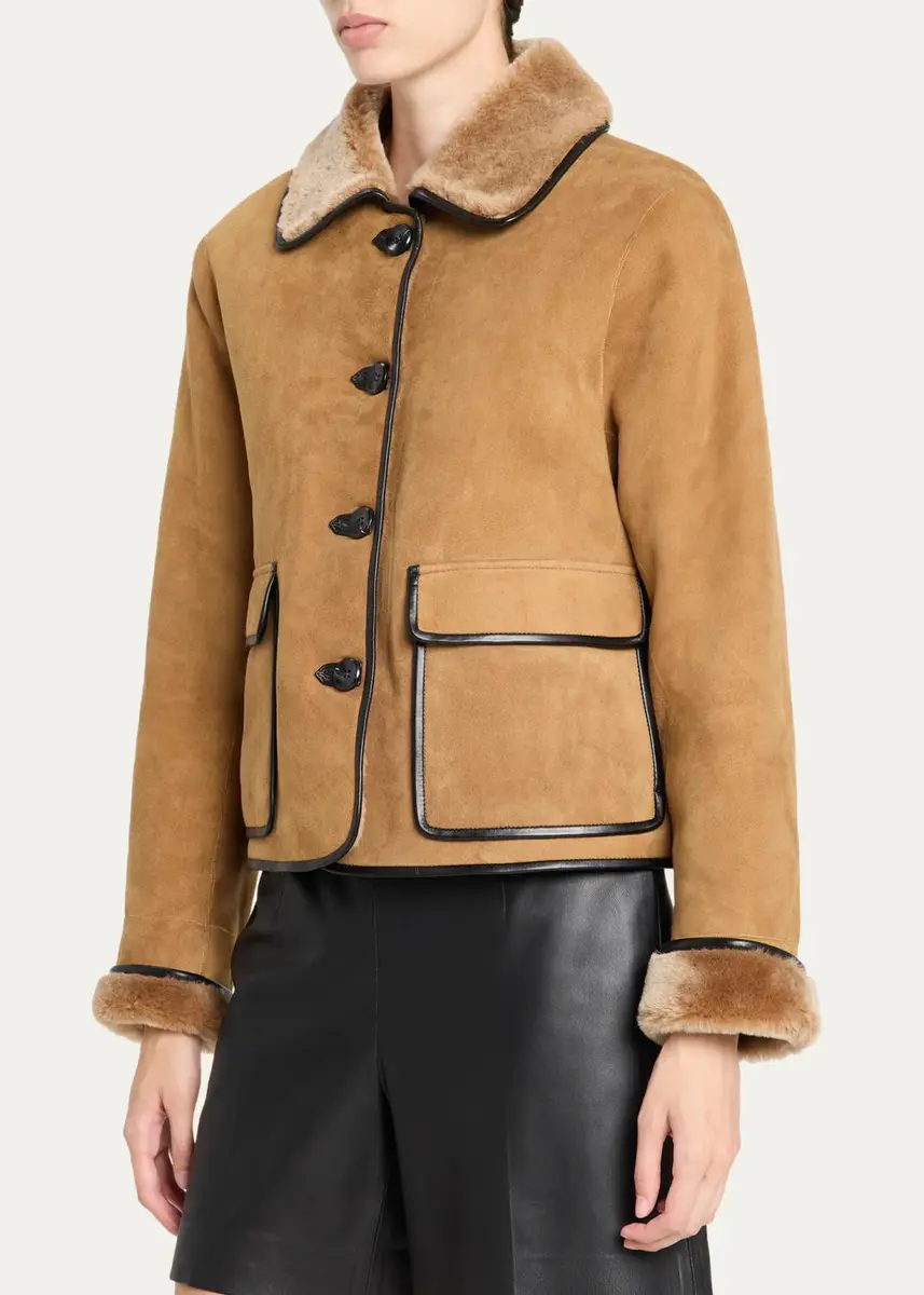 Fleurette Rowan Shearling Barn Jacket | Thumbnail 4