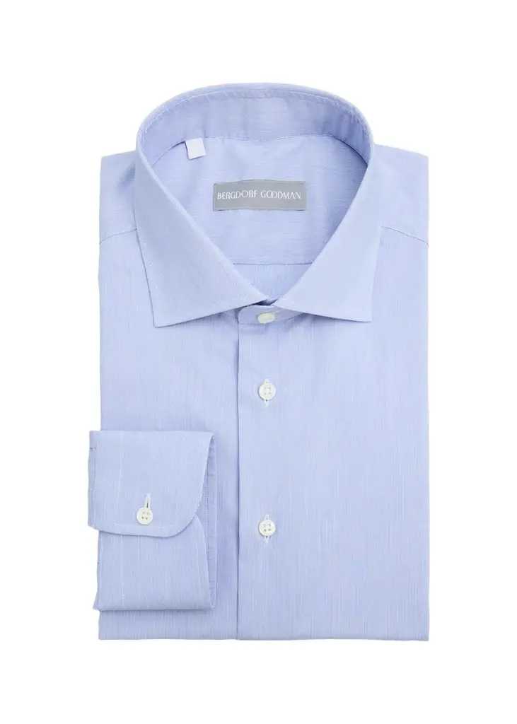 Bergdorf Goodman Men's Micro-Stripe Cotton Dress Shirt