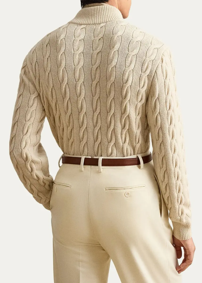 Ralph Lauren Purple Label Cable-Knit Cashmere Sweater | Thumbnail 3 Ralph Lauren Purple Label Cable-Knit Cashmere Sweater | Thumbnail 3