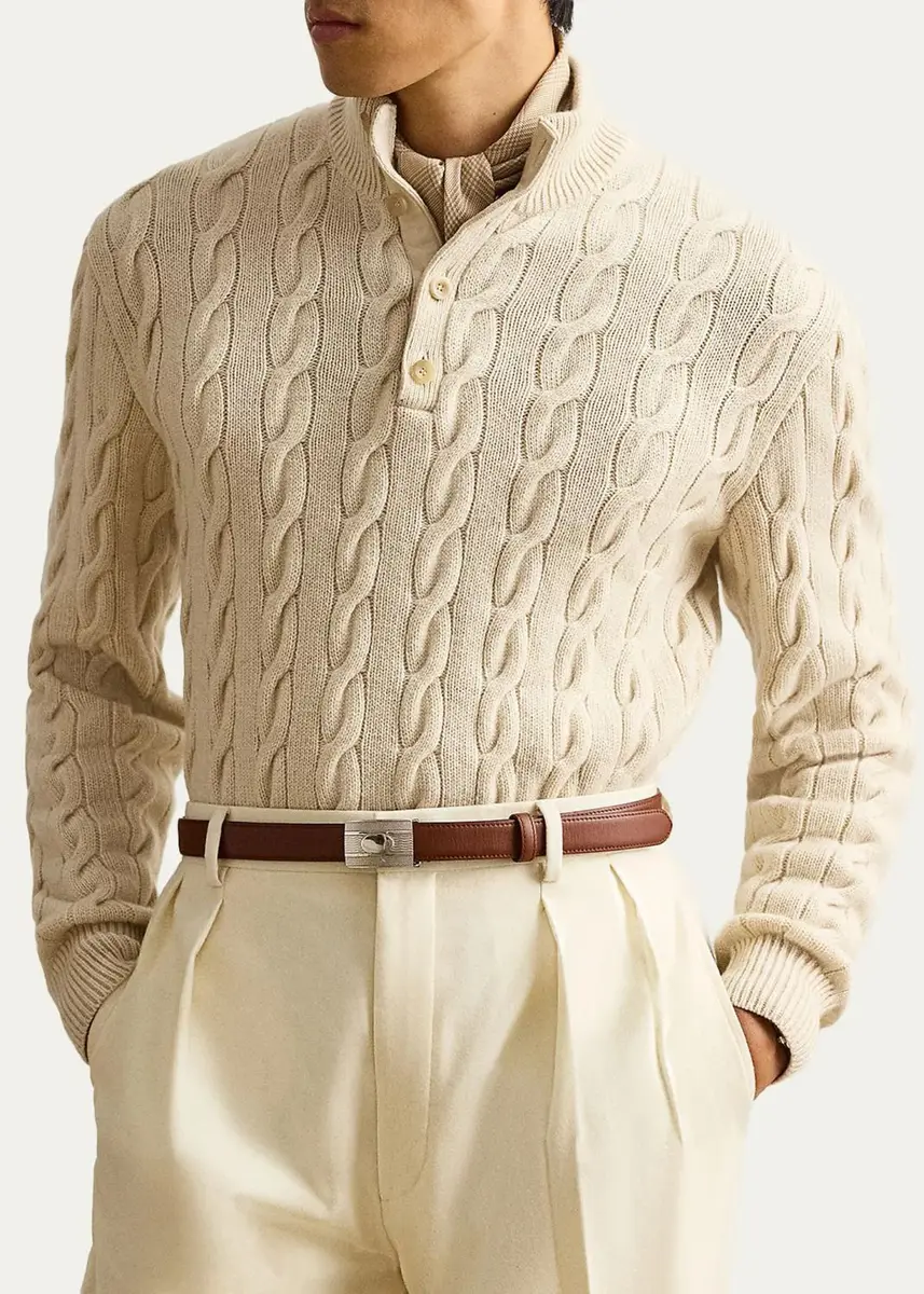 Ralph Lauren Purple Label Cable-Knit Cashmere Sweater | Thumbnail 4 Ralph Lauren Purple Label Cable-Knit Cashmere Sweater | Thumbnail 4