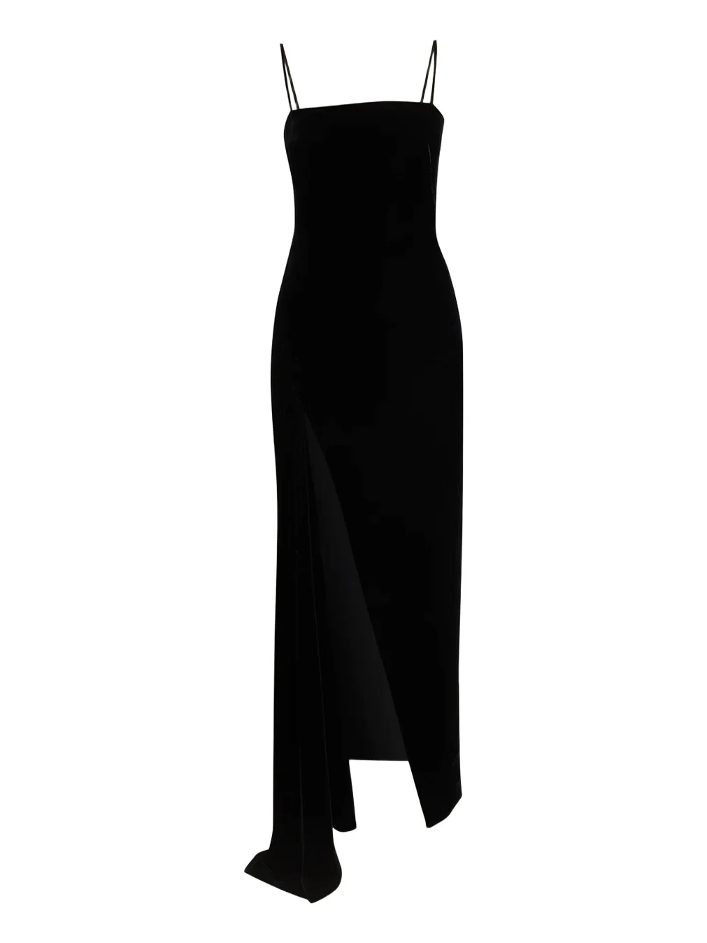 Sliced Long Velvet Slit Dress Sliced Long Velvet Slit Dress