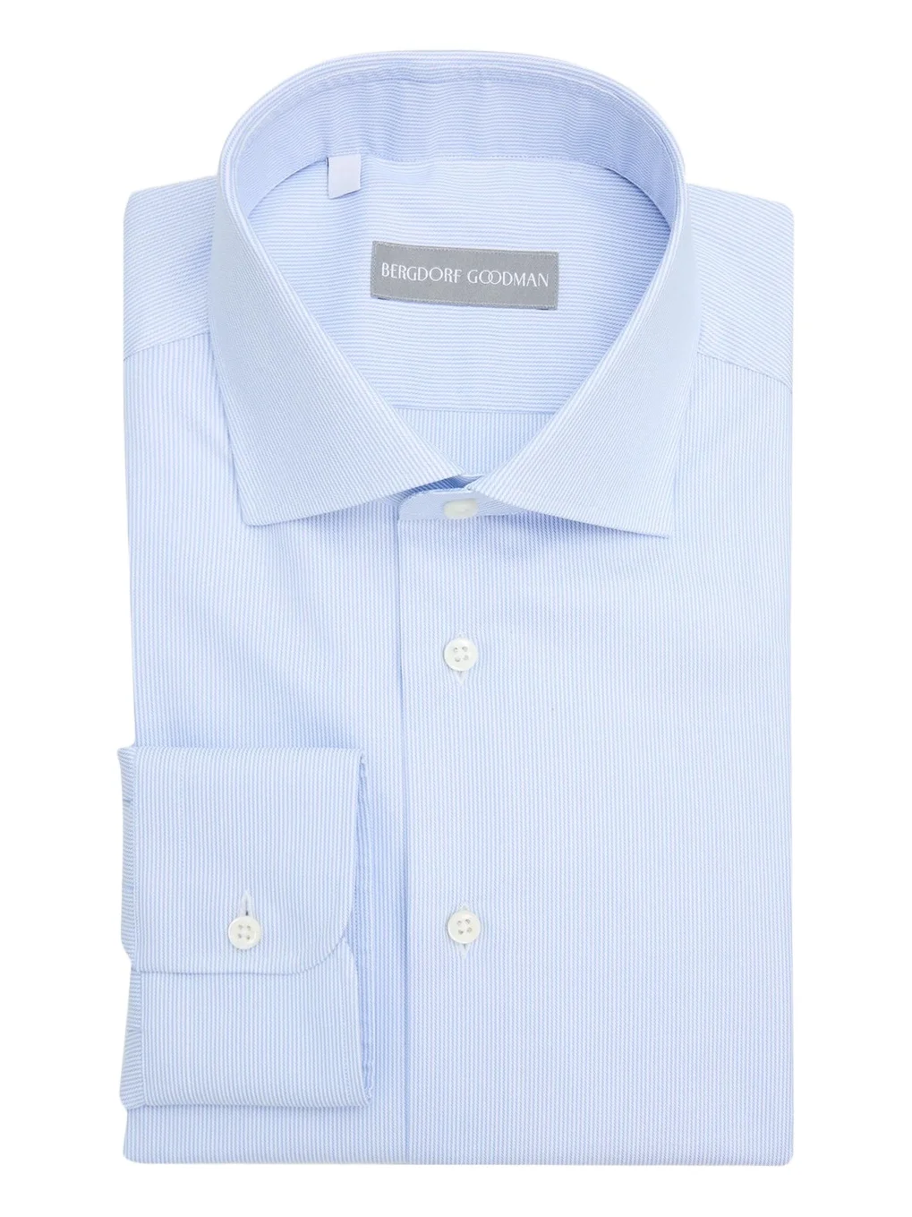 Bergdorf Goodman Men's Fine Stripe Textured Cotton Dress Shirt
