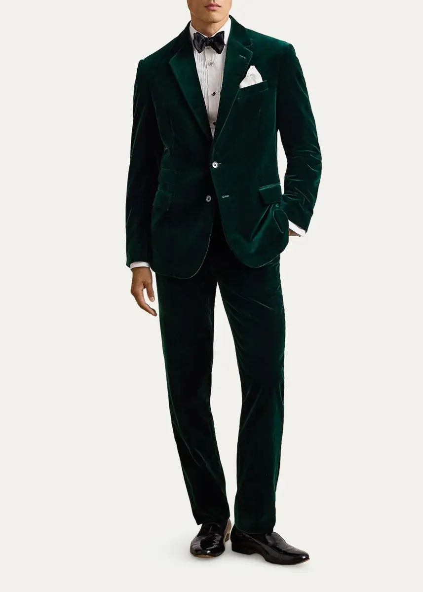 Ralph Lauren Purple Label Men's Kent Hand-Tailored Velvet Jacket | Thumbnail 2