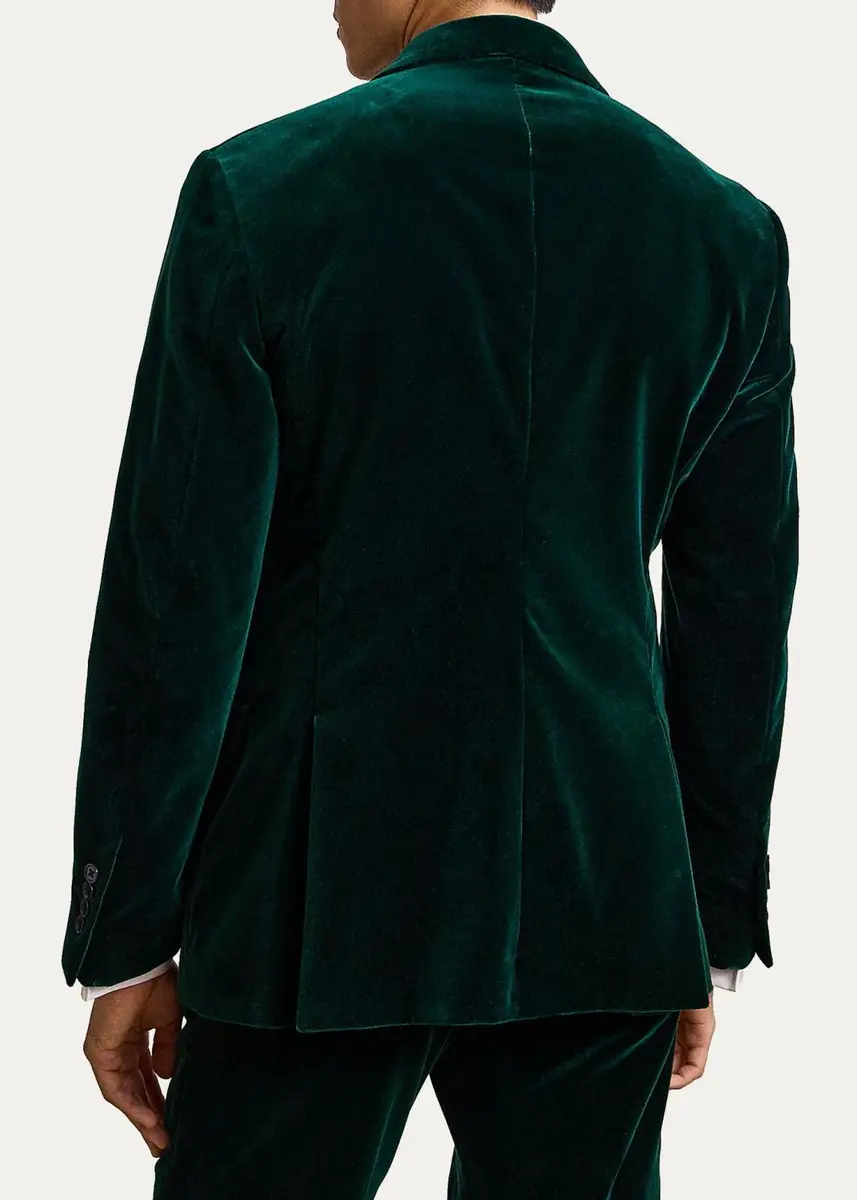 Ralph Lauren Purple Label Men's Kent Hand-Tailored Velvet Jacket | Thumbnail 3