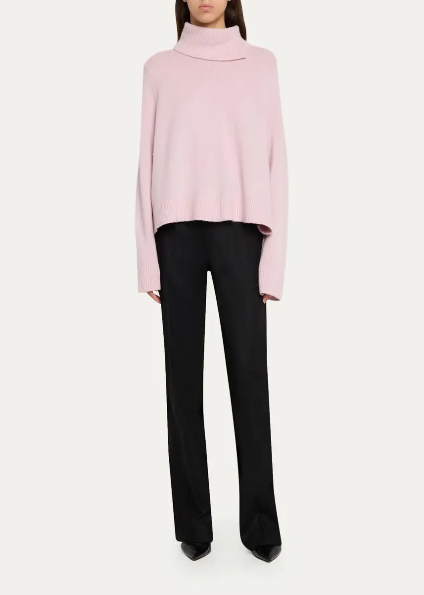 Vince Swing Wool-Cashmere Turtleneck Sweater | Thumbnail 2 Vince Swing Wool-Cashmere Turtleneck Sweater | Thumbnail 2