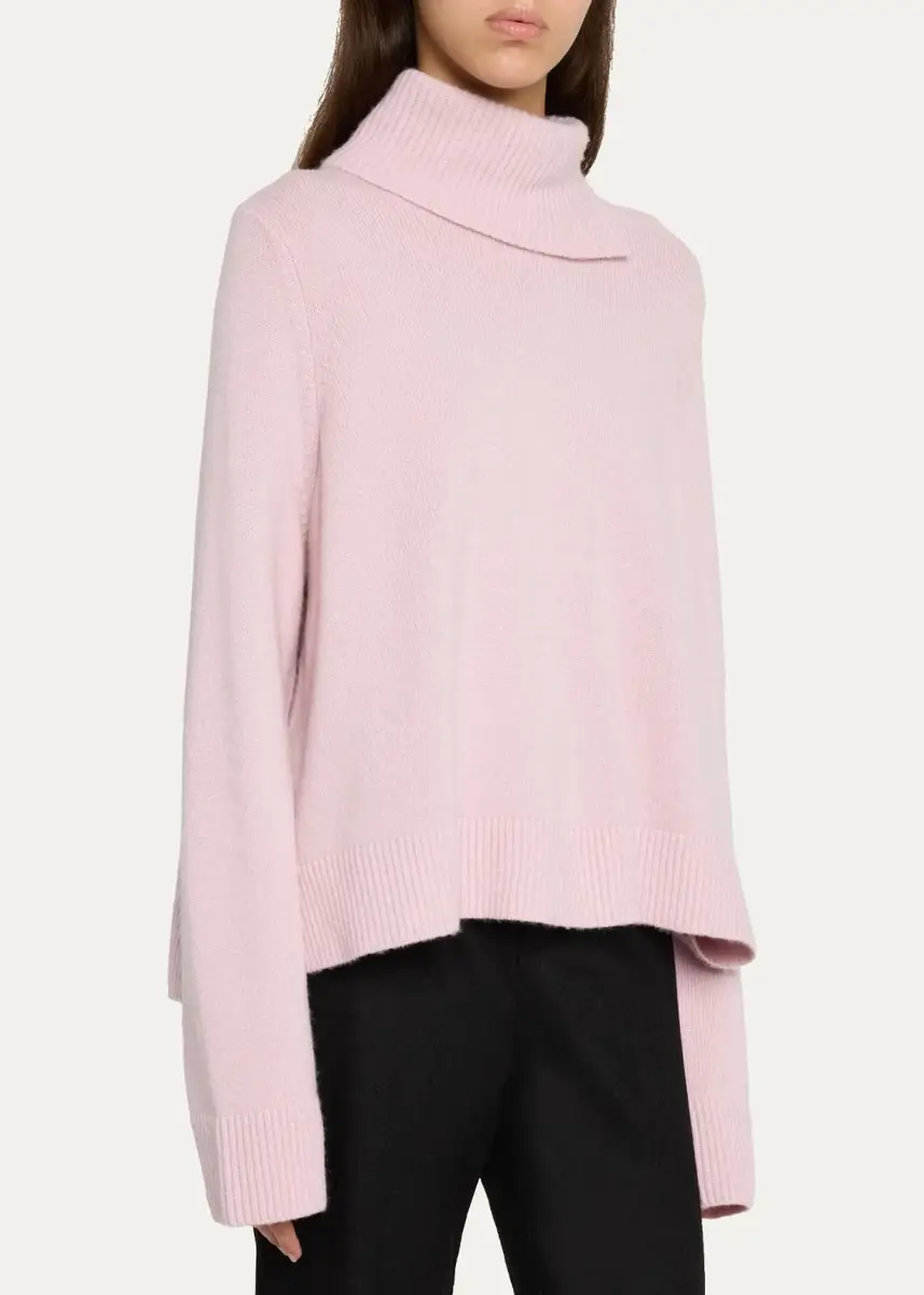 Vince Swing Wool-Cashmere Turtleneck Sweater | Thumbnail 4 Vince Swing Wool-Cashmere Turtleneck Sweater | Thumbnail 4
