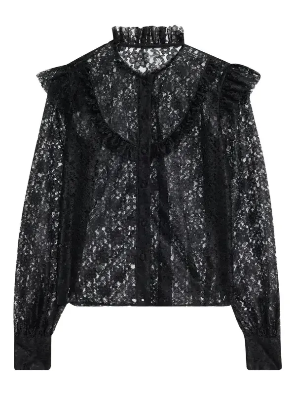 Floral Lace Sheer Top Floral Lace Sheer Top
