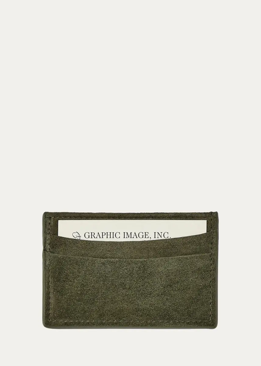 Graphic Image Slim Suede Card Case | Thumbnail 2 Graphic Image Slim Suede Card Case | Thumbnail 2