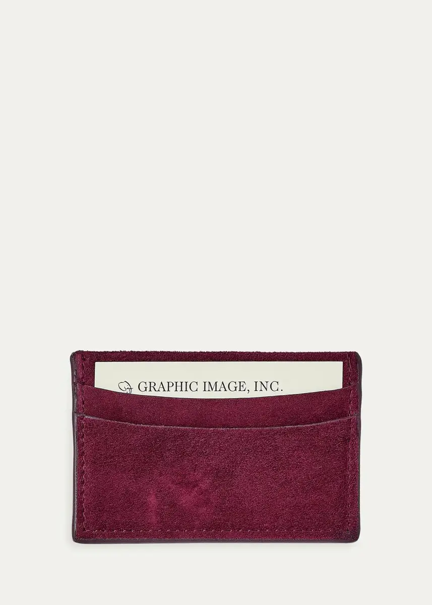 Graphic Image Slim Suede Card Case | Thumbnail 4 Graphic Image Slim Suede Card Case | Thumbnail 4