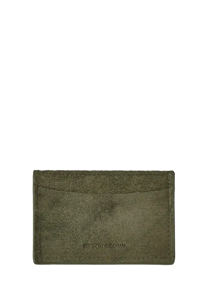 Graphic Image Slim Suede Card Case