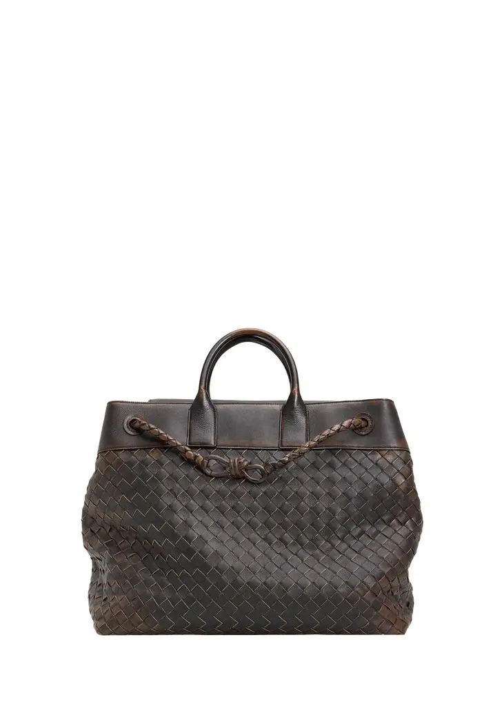 Bottega Veneta Men's Veneto Intrecciato Leather Tote Bag