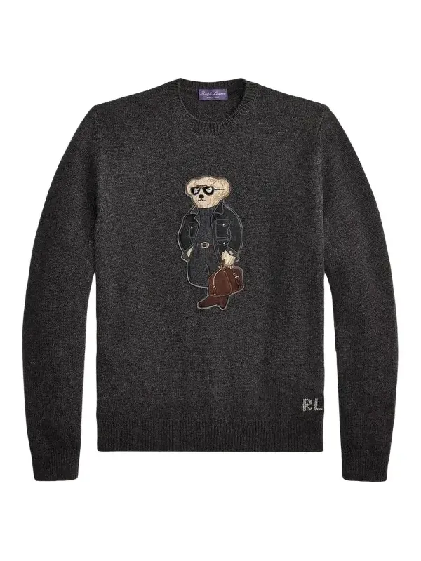 Men's Polo Bear Cashmere Sweater