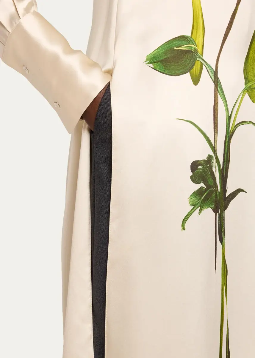 Monse Deconstruction Layered Sunflower Printed Silk Dress | Thumbnail 5 Monse Deconstruction Layered Sunflower Printed Silk Dress | Thumbnail 5