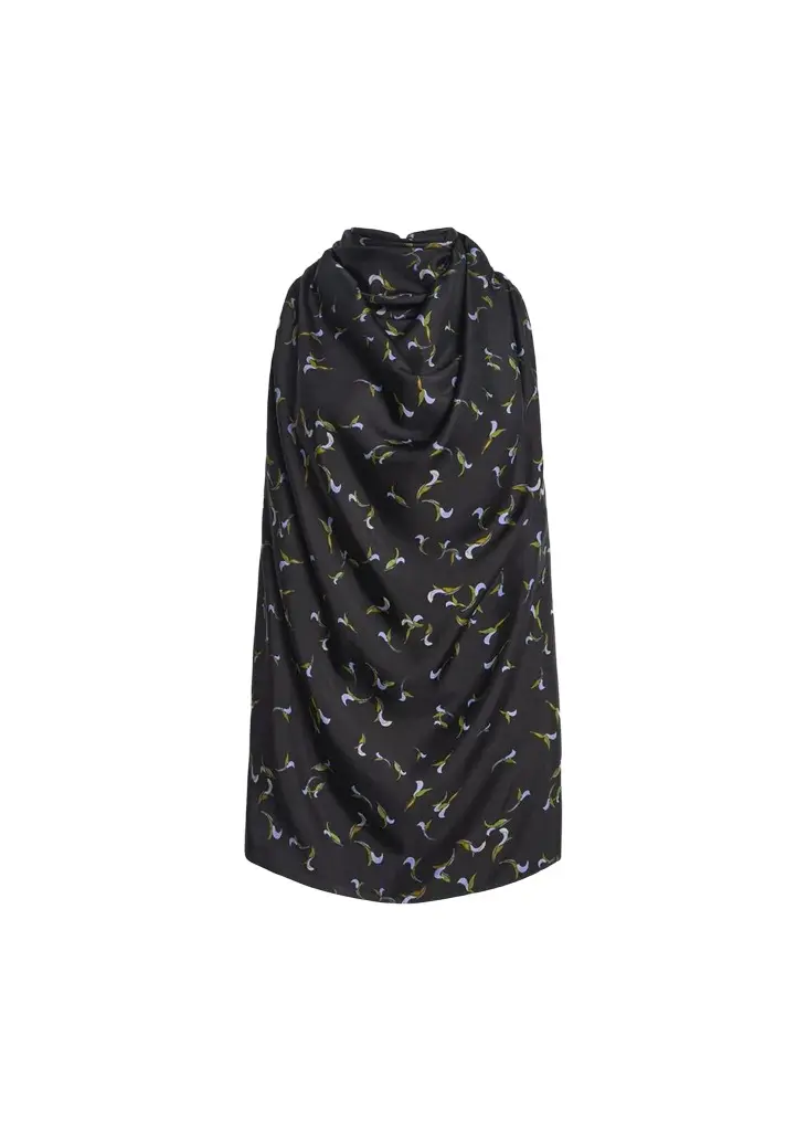Sleary Sleeveless Silk Twill Cowl-Neck Top Sleary Sleeveless Silk Twill Cowl-Neck Top