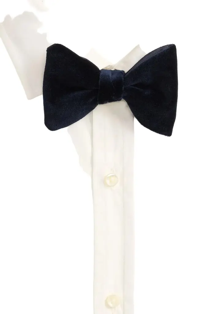Men's Velvet and Peau de Soie Bow Tie Men's Velvet and Peau de Soie Bow Tie