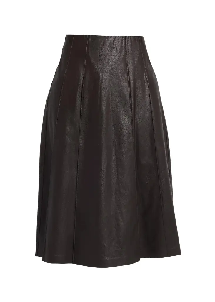 Commando Faux Leather Midi Skirt