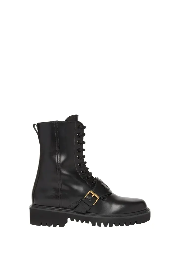 VLogo Leather Combat Boots VLogo Leather Combat Boots